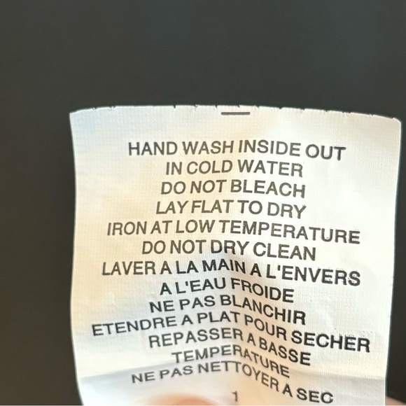 SYMPLI GRAND Sz 0G High Low Unlined Elastic Waist Knit Fabric Straight Skirt - Picture 4 of 6